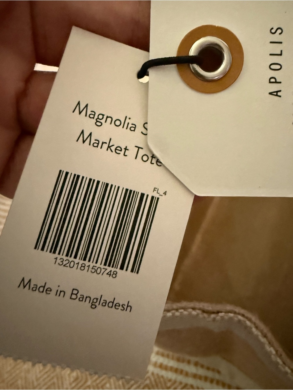 The Magnolia Script Market Tote. NWT - Picture 10 of 15